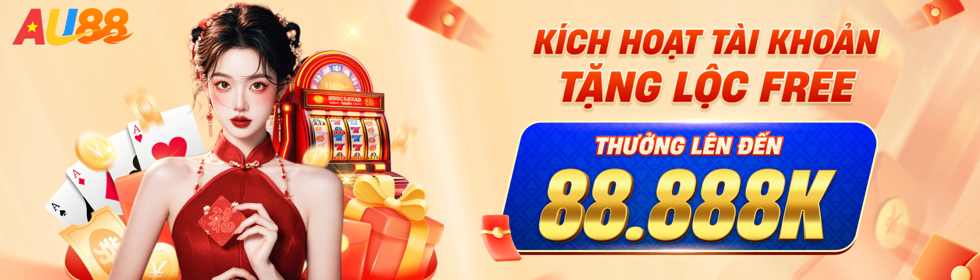Banner chính thức AU88 với phong cách giải trí hiện đại